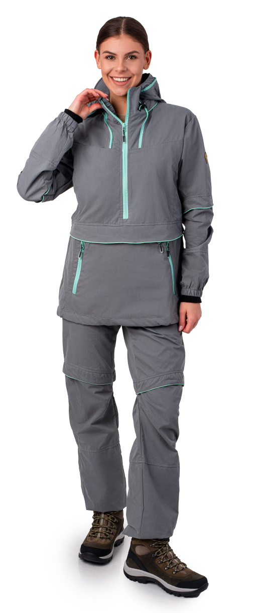Элит Барьер женский костюм ORION Active, св.серый/мята